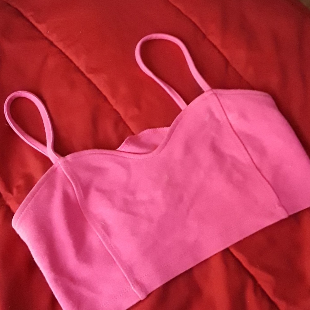 Pink crop top
